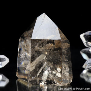 John of God Casa Crystal Point Citrine Devic Temple w/ Rainbows 'Abundance'