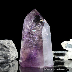 John of God Amethyst Temple Heart Dow Casa Crystal Point 'Violet Flame'
