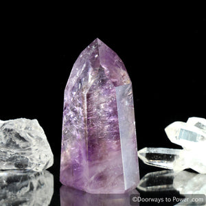 John of God Amethyst Temple Heart Dow Casa Crystal Point 'Violet Flame'