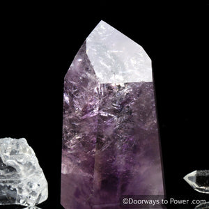 John of God Amethyst Temple Heart Dow Casa Crystal Point 'Violet Flame'