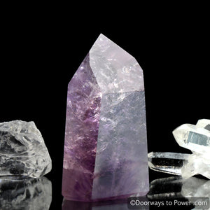 John of God Amethyst Temple Heart Dow Casa Crystal Point 'Violet Flame'