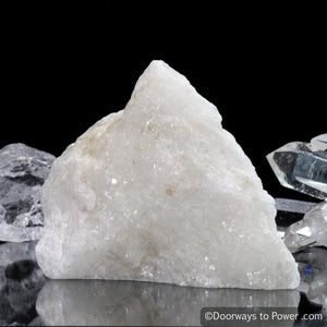 White Azeztulite Crystal Altar Stone