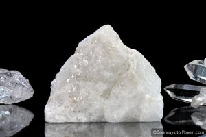 White Azeztulite Crystal Altar Stone