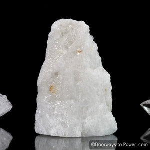 White Azeztulite Crystal Altar Stone