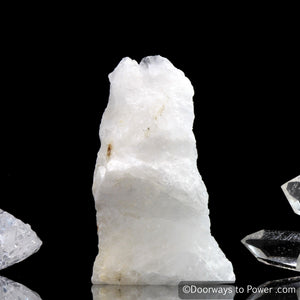 White Azeztulite Altar Stone Synergy 12 Crystal