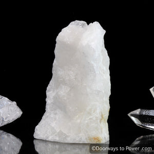 White Azeztulite Altar Stone Synergy 12 Crystal