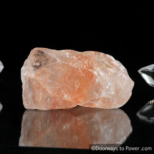 Pink Fire Azeztulite Altar Stone Crystal Azozeo Activated