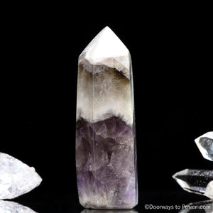 Amazez Azeztulite Crystal Point Polished Azozeo Activated RARE