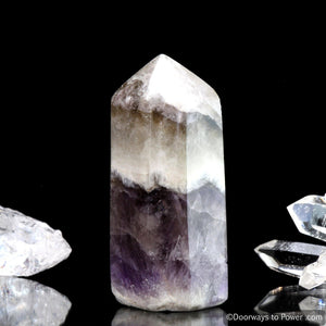 Amazez Azeztulite Crystal Point Polished Azozeo Activated RARE