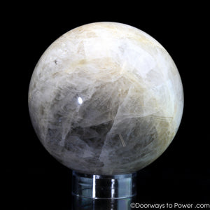 Natrolite Polished Gemstone Sphere Gorgeous 'Collectors Quality'