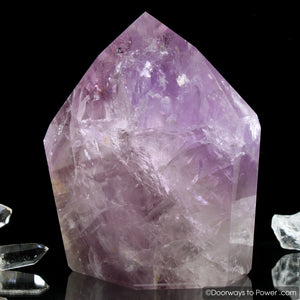John of God Amethyst Temple Heart Dow Casa Crystal Point 'Violet Flame'