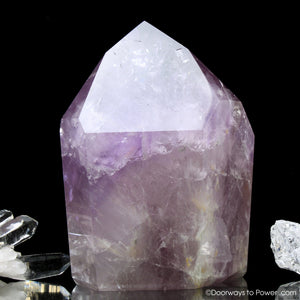 John of God Amethyst Temple Heart Dow Casa Crystal Point 'Violet Flame'
