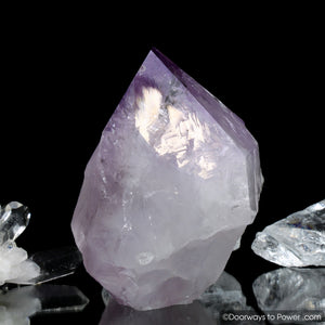 John of God Amethyst Casa Crystal Point w/ Record Keeper