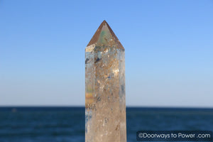 John of God Citrine Casa Crystal Point w/ Devic Temple 'Abundance'