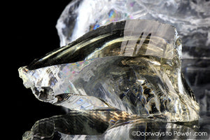 Celestial Gold Monatomic Andara Crystal w/ Rainbows 'Galactic Royalty'