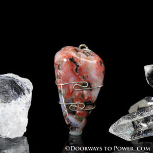 Cinnazez Azeztulite Pendant Azozeo Activated .925 SS