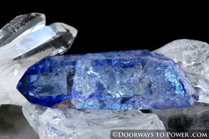 Tanzine Aura Himalayan Quartz Twin Crystal w/ Time Link