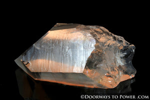 Tangerine Trigonic Quartz Lemurian Seed Record Keeper Crystal 'Very Rare'