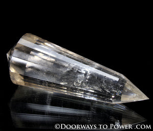 John of God Citrine 24 Sided Vogel Crystal Healing Wand (Rare)