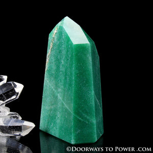 John of God Green Aventurine & Pyrite Channeling Casa Crystal Point