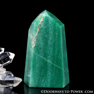 John of God Green Aventurine & Pyrite Channeling Casa Crystal Point