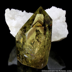John of God Citrine & Smokey Phantom Quartz Casa Crystal Point 'Very Rare' Museum Quality!