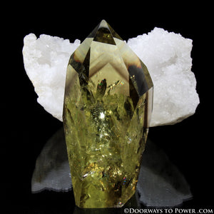 John of God Citrine & Smokey Phantom Quartz Casa Crystal Point 'Very Rare' Museum Quality!