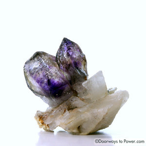 Melody Stone Super 7 Twin Crystal Cluster w/ Record Keeper