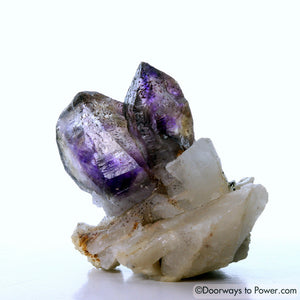 Melody Stone Super 7 Twin Crystal Cluster w/ Record Keeper