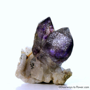 Melody Stone Super 7 Twin Crystal Cluster w/ Record Keeper