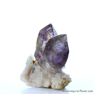 Melody Stone Super 7 Twin Crystal Cluster w/ Record Keeper