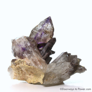 Melody Stone Super 7 Tantric Twin Crystal Cluster w/ Manifest Spirit