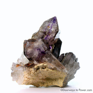 Melody Stone Super 7 Tantric Twin Crystal Cluster w/ Manifest Spirit