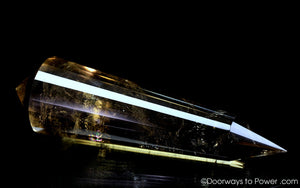 John of God Citrine 24 Sided Vogel Crystal 'Abundance' Healing Wand | Rare