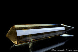 John of God Citrine 24 Sided Vogel Crystal 'Abundance' Healing Wand | Rare