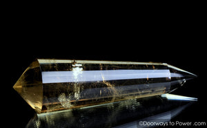 John of God Citrine 24 Sided Vogel Crystal 'Abundance' Healing Wand | Rare
