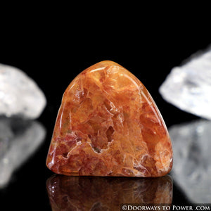 Himalaya Red Gold Azeztulite Crystal Tumbled & Polished