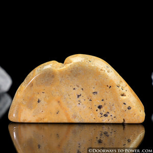 Lemurian Gold Azeztulite Tumbled & Polished Slice (New)