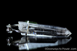 Colombian Lemurian Seed Pleiaidan Starbary Twin Crystal Pendant