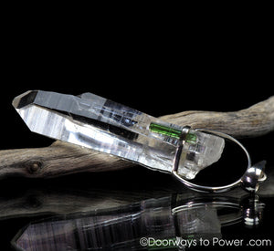 Colombian Lemurian Seed Pleiaidan Starbary Twin Crystal Pendant