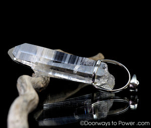 Colombian Lemurian Seed Pleiaidan Starbary Twin Crystal Pendant