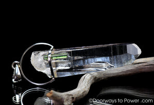 Colombian Lemurian Seed Pleiaidan Starbary Twin Crystal Pendant