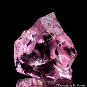 HGW Pink Andara Crystal 'Heart of God Within' w/ Rainbows