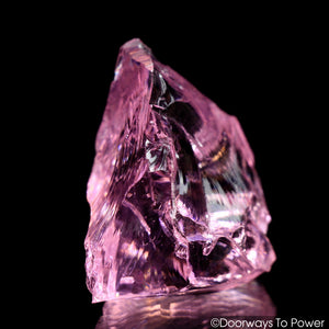 HGW Pink Andara Crystal 'Heart of God Within' w/ Rainbows