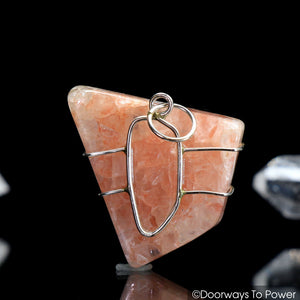 Himalaya Red Azeztulite Pendant .925 SS