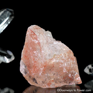 Pink Fire Azeztulite Crystal Azozeo Activated w/ Rainbows
