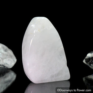 White Azeztulite Tumbled Stone Crystal Azozeo Polished