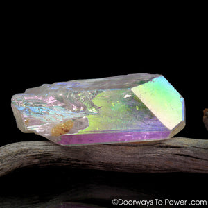 Angel Aura Danburite Drusy Crystal w/ Record Keeper Amazing A +++