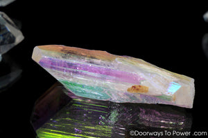 Angel Aura Danburite Drusy Crystal w/ Record Keeper Amazing A +++