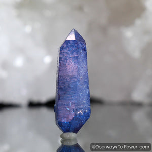 Tanzine Aura Himalayan Quartz Record Keeper Crystal - Rare